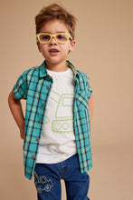 Load image into Gallery viewer, Mothercare Checked Shirt and T-Shirt Set
