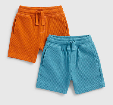 Mothercare Waffle Shorts - 2 Pack