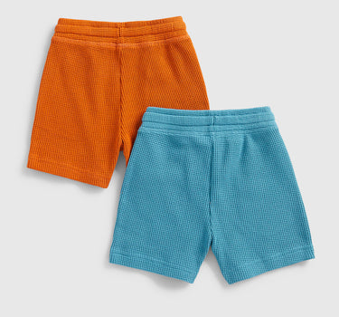 Mothercare Waffle Shorts - 2 Pack
