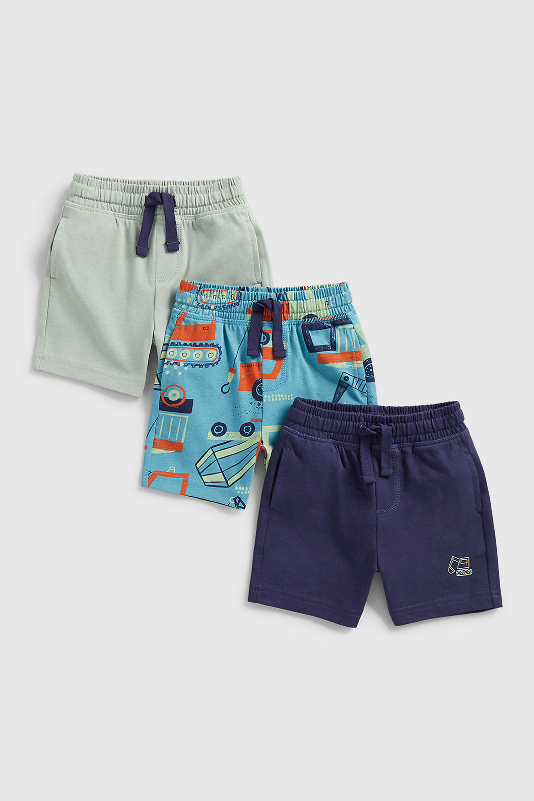 Mothercare Digger Jersey Shorts - 3 Pack