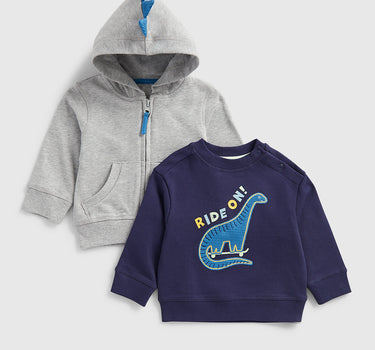 Mothercare Dino Hoody and Sweat Top