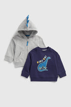 Load image into Gallery viewer, Mothercare Dino Hoody And Sweat Top
