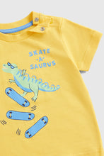 Load image into Gallery viewer, Mothercare Dino Skate T-Shirt and Shorts Set
