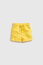 Load image into Gallery viewer, Mothercare Yellow Poplin Shorts
