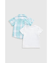 Load image into Gallery viewer, Mothercare Shirt And Rocket T-Shirt Set
