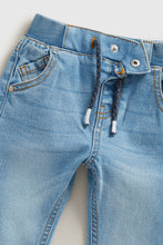 Load image into Gallery viewer, Mothercare Light-Wash Ribbed-Waist Denim Jeans

