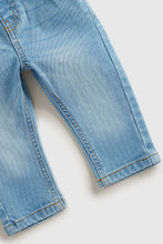 Load image into Gallery viewer, Mothercare Light-Wash Ribbed-Waist Denim Jeans
