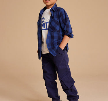 Mothercare Navy Cargo Trousers