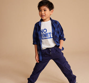 Mothercare Navy Cargo Trousers