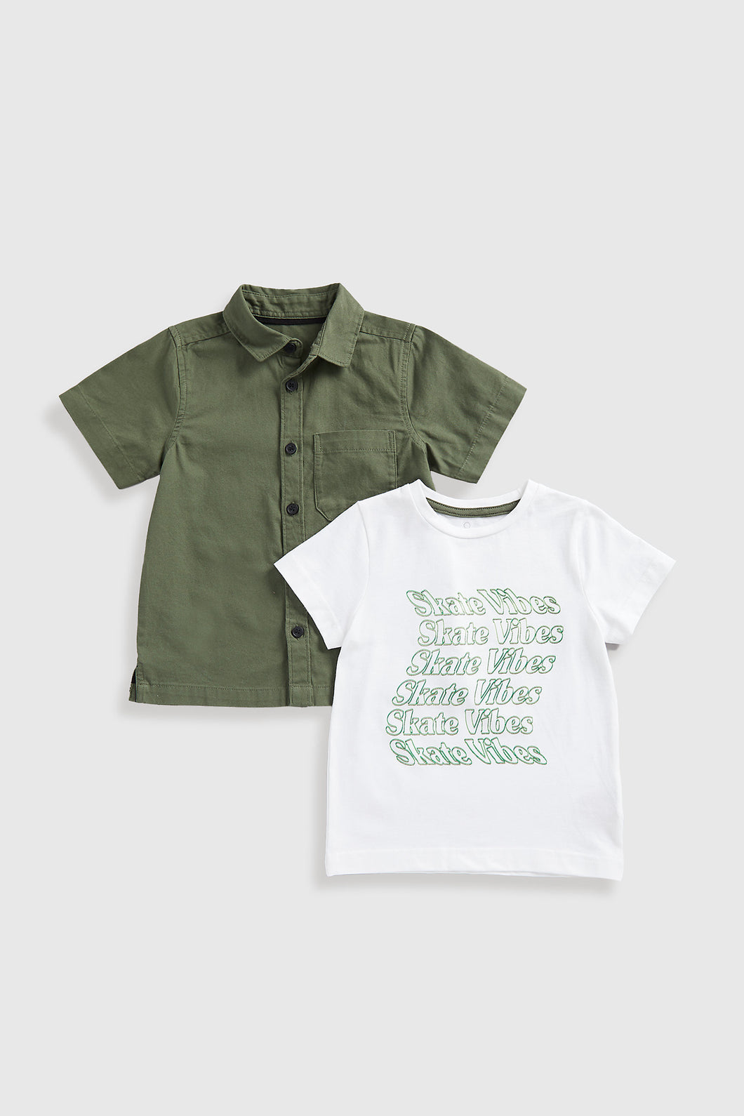 Mothercare Urban Sports Shirt and T-Shirt Set