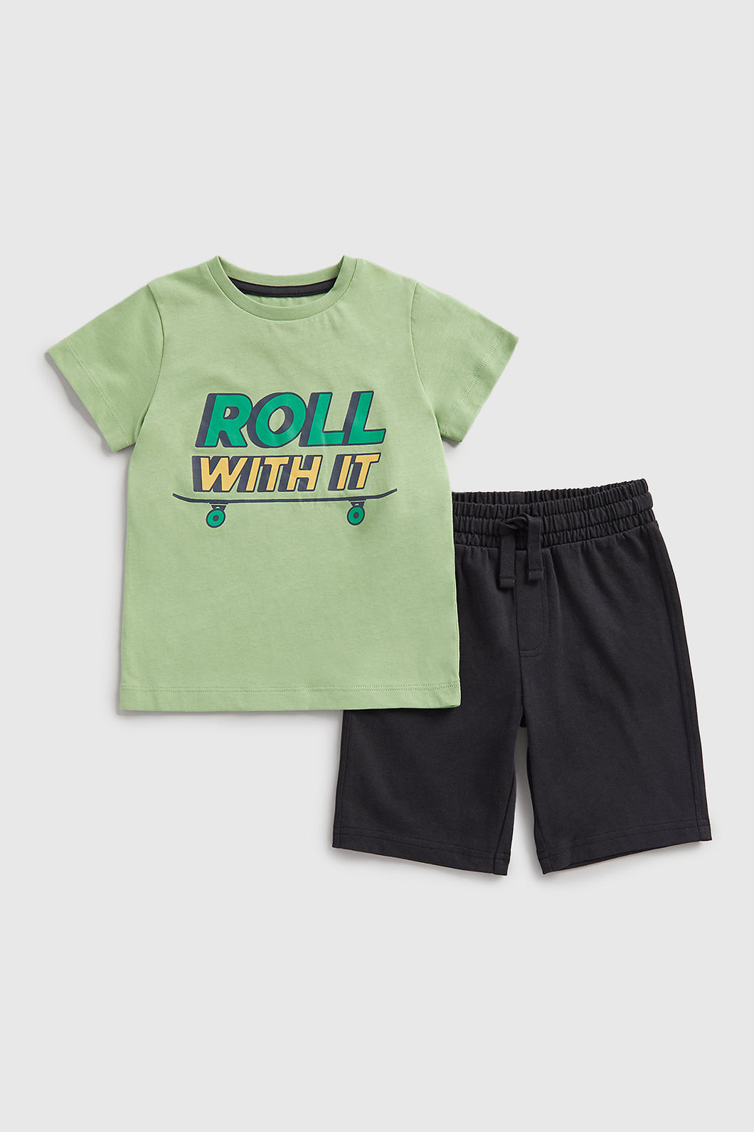 Mothercare Skateboard Jersey Shorts and T-Shirt Set