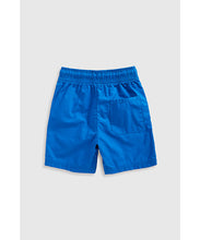 Load image into Gallery viewer, Mothercare Blue Poplin Shorts
