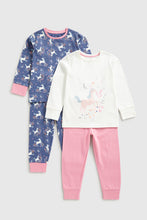 Load image into Gallery viewer, Mothercare Unicorn Pyjamas - 2 Pack
