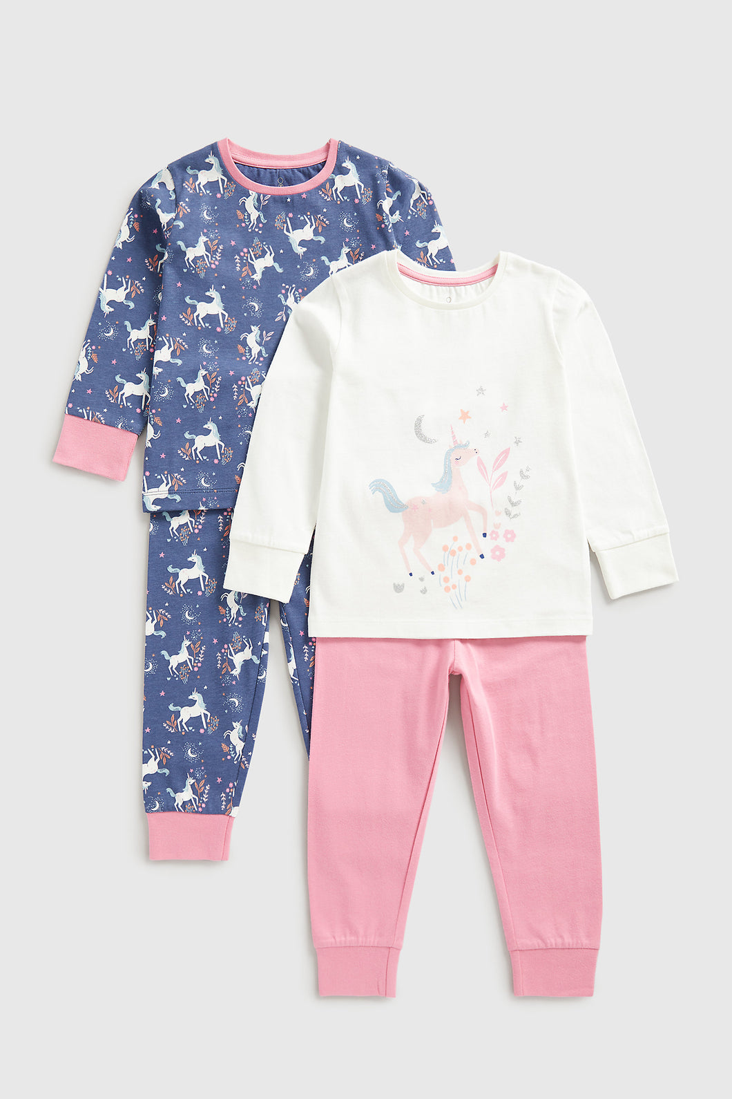 Mothercare Unicorn Pyjamas - 2 Pack