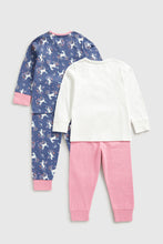 Load image into Gallery viewer, Mothercare Unicorn Pyjamas - 2 Pack
