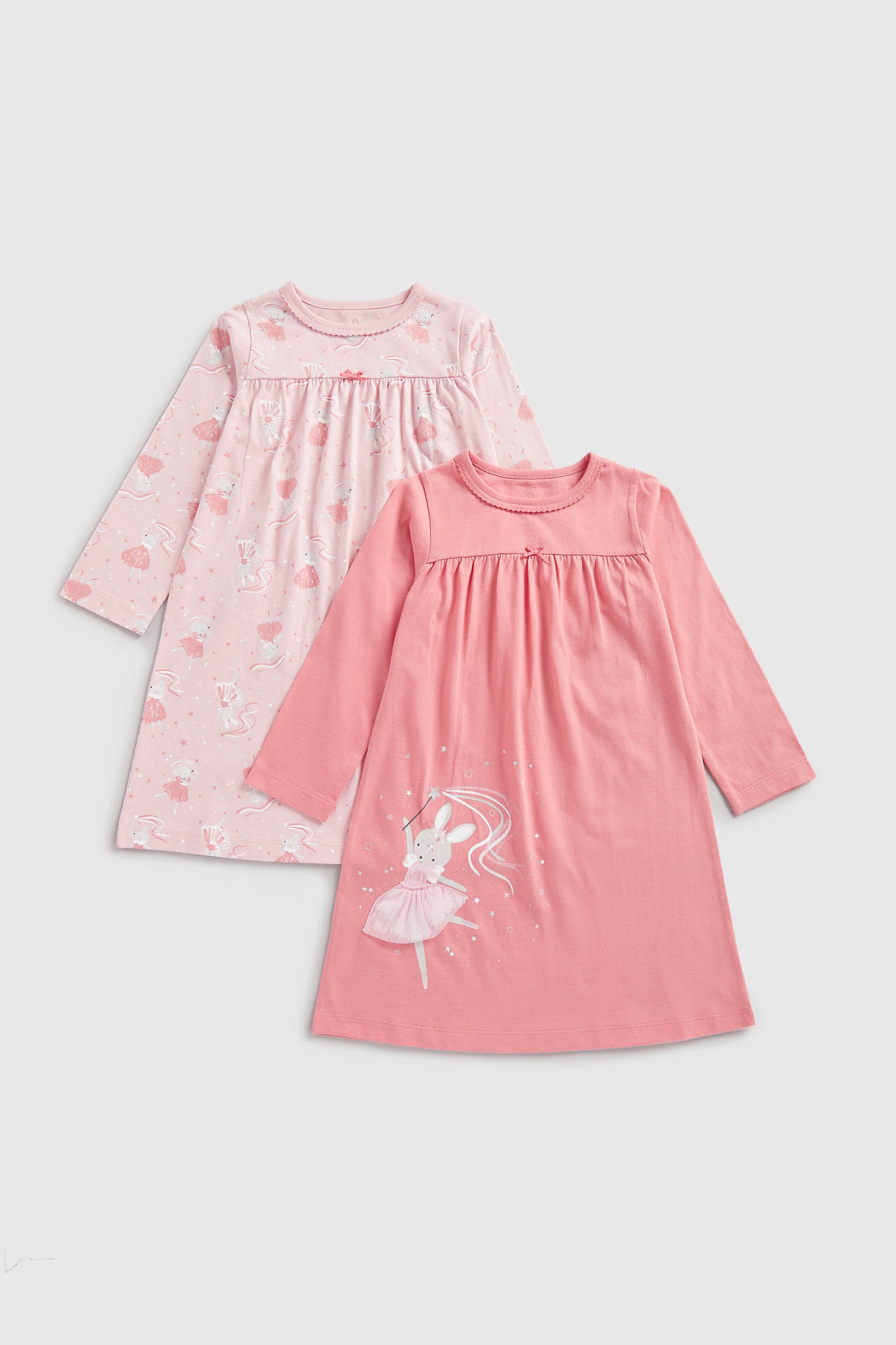 Mothercare Bunny Ballerina Nightdresses - 2 Pack