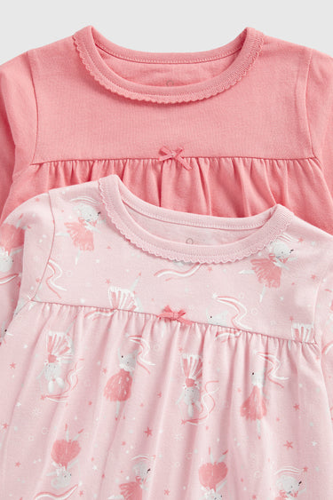 Mothercare Bunny Ballerina Nightdresses - 2 Pack