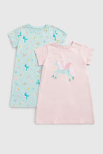 Load image into Gallery viewer, Mothercare Party Horse Nightdresses - 2 Pack
