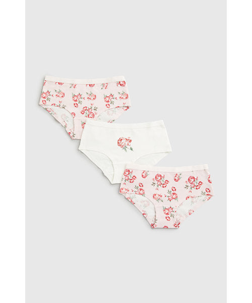 Mothercare Floral Hipster Briefs - 3 Pack