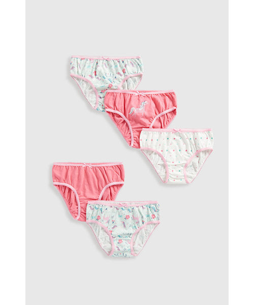 Mothercare Party Horse Briefs - 5 Pack