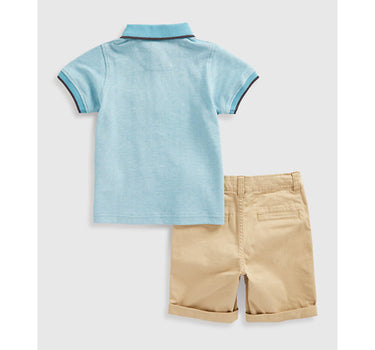 Mothercare Polo Shirt and Chino Shorts Set
