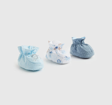 Mothercare Safari Baby Booties - 3 Pack
