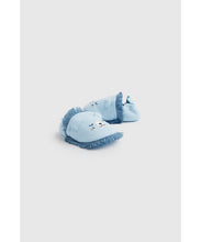 Load image into Gallery viewer, Mothercare Blue Lion Baby Slippers
