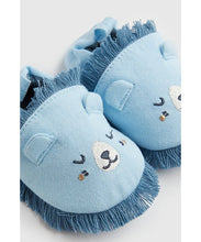 Load image into Gallery viewer, Mothercare Blue Lion Baby Slippers
