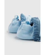 Load image into Gallery viewer, Mothercare Blue Lion Baby Slippers
