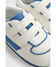 Load image into Gallery viewer, Mothercare First Walker Blue and White Trainers
