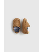 Load image into Gallery viewer, Mothercare Brown Loafer Pram Shoes
