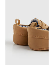 Load image into Gallery viewer, Mothercare Brown Loafer Pram Shoes
