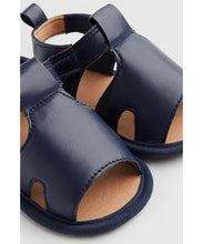 Load image into Gallery viewer, Mothercare Navy Pram Sandals
