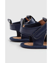 Load image into Gallery viewer, Mothercare Navy Pram Sandals
