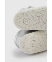 Load image into Gallery viewer, Mothercare Silver T-Bar Pram Shoes
