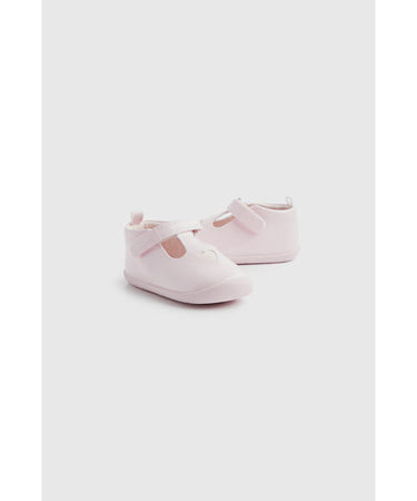 Mothercare Pink T-Bar Pram Shoes