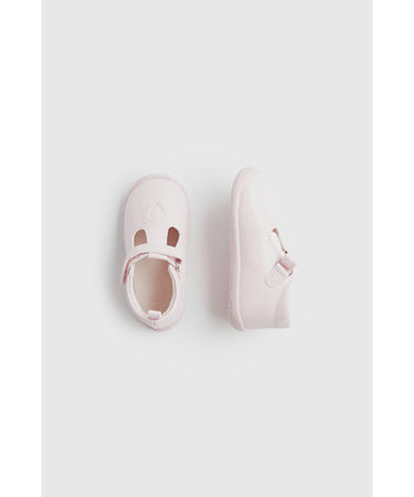 Mothercare Pink T-Bar Pram Shoes