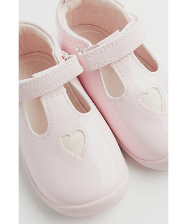 Mothercare Pink T-Bar Pram Shoes