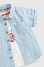Load image into Gallery viewer, Mothercare Checked Shirt And T-Shirt Set
