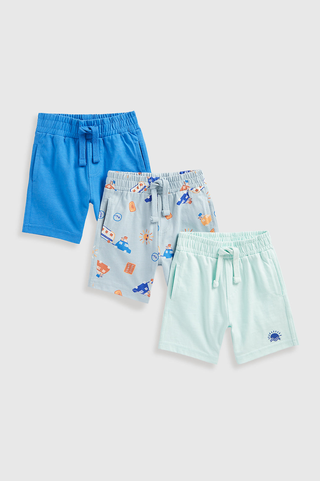 Mothercare Summer Jersey Shorts - 3 Pack