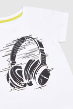 Load image into Gallery viewer, Mothercare Headphones Shorts And T-Shirt Set
