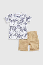 Load image into Gallery viewer, Mothercare T-Shirt And Denim Shorts Set
