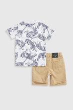 Load image into Gallery viewer, Mothercare T-Shirt And Denim Shorts Set
