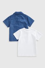 Load image into Gallery viewer, Mothercare Shirt And T-Shirt Set
