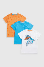 Load image into Gallery viewer, Mothercare Shark T-Shirts - 3 Pack
