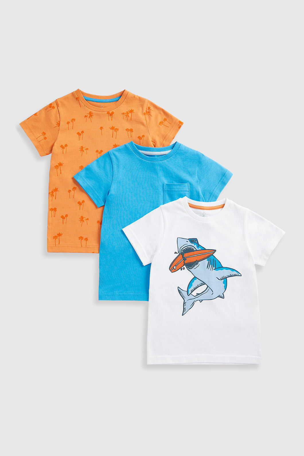 Mothercare Shark T-Shirts - 3 Pack