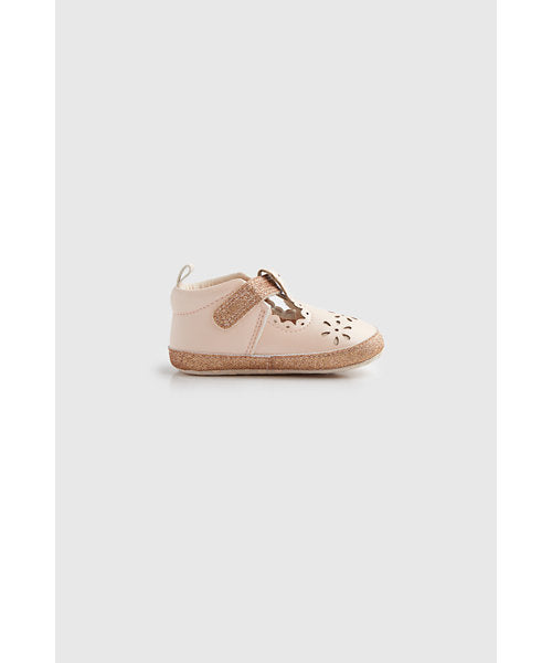 Mothercare Pink T-Bar Pram Shoes