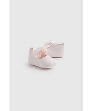Load image into Gallery viewer, Mothercare Pink Pram Shoes and Headband Set
