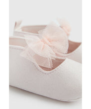 Load image into Gallery viewer, Mothercare Pink Pram Shoes and Headband Set
