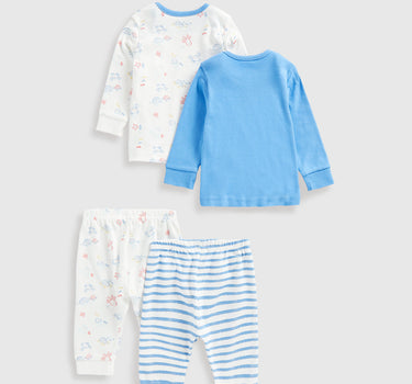 Mothercare Under The Sea Baby Pyjamas - 2 Pack